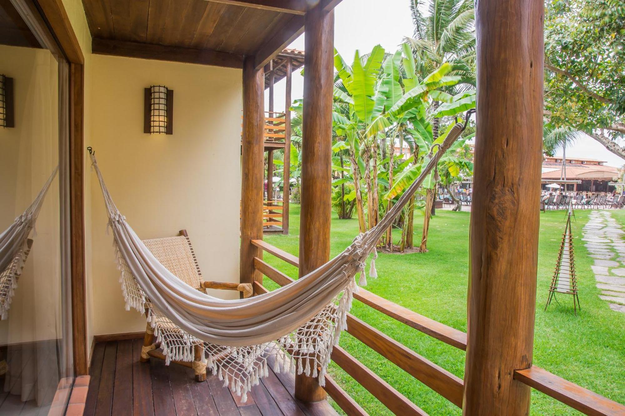 La Torre Resort All Inclusive Porto Seguro Bagian luar foto A hammock on a balcony